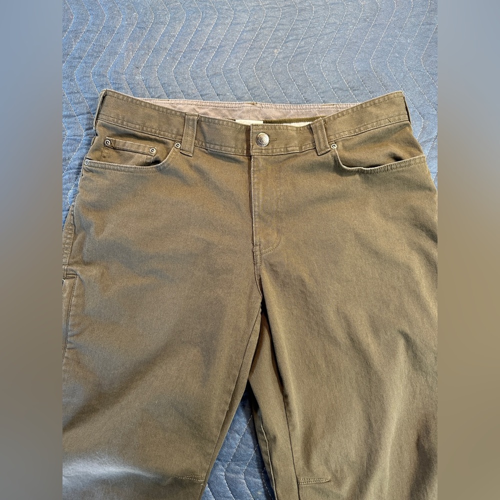 COLUMBIA CANVAS UTILITY PANTS MEN'S 36 x 32 STRAIGHT LEG REGULAR FIT OD Green